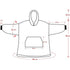Sherpa Hoodie-Decke mit Ärmeln | Flauschiger Pullover mit Kapuze